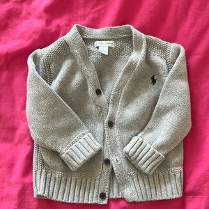 Ralph Lauren gray cardigan